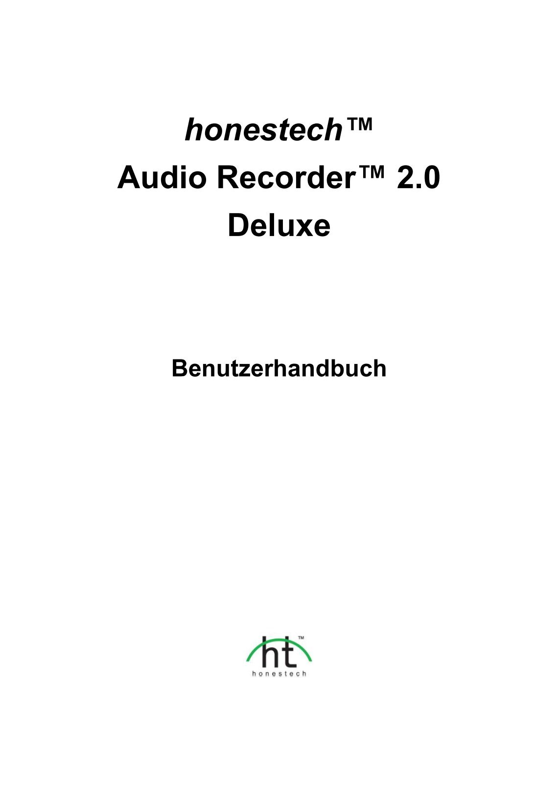 honestech audio recorder 2.0 deluxe download deutsch